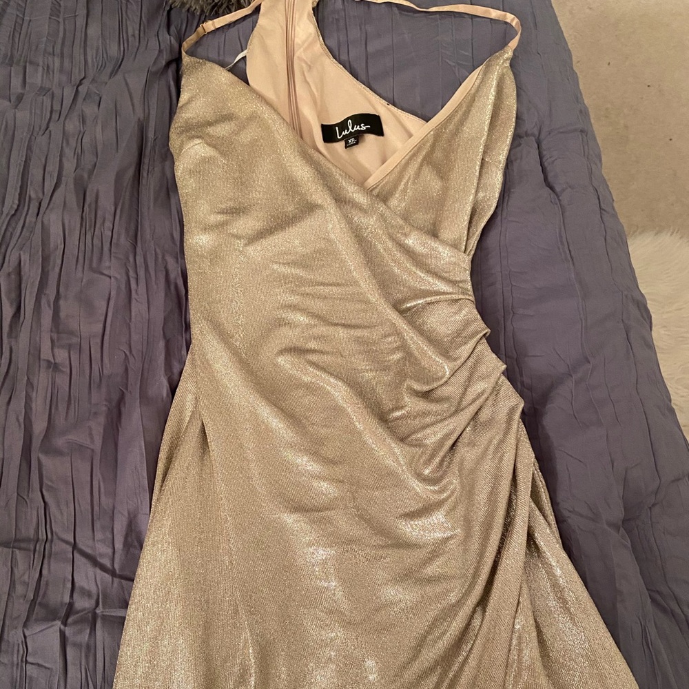 Lulus silver sparkly dress size XS